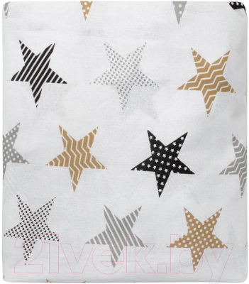 Простыня для малышей Amarobaby Звезды / AMARO-5102-ZP