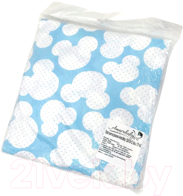 Простыня для малышей Amarobaby Мышонок / AMARO-5102-MG