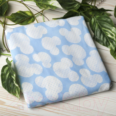 Простыня для малышей Amarobaby Мышонок / AMARO-5102-MG