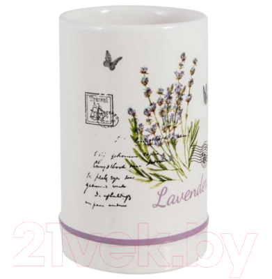 Стакан для зубной щетки и пасты Рыжий кот Лаванда TU-LAV / 004394 - фото