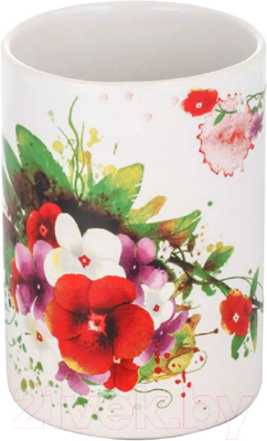 Стакан для зубной щетки и пасты Рыжий кот Летнее настроение TU-SUM / 006514 - фото