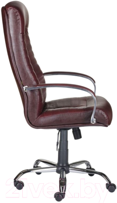 Кресло офисное Деловая обстановка Консул Хром кожа люкс