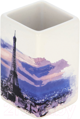 Стакан для зубной щетки и пасты Рыжий кот Париж TU-P / 002906 - фото