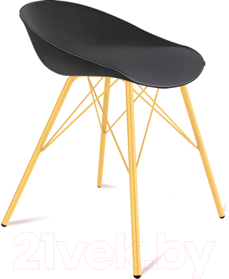 Стул Sheffilton SHT-ST19/S37 (черный/золото) - фото
