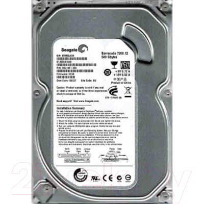 Жесткий диск Seagate Barracuda 7200.12 500GB (ST3500418AS) - фото