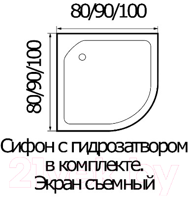 Душевая кабина RIVER Nara 80/24 МТ Б/К