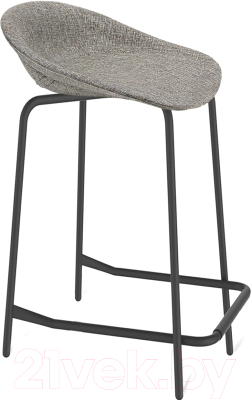 Стул барный Sheffilton SHT-ST19-SF1/S29-1 (коричневый сахар/черный муар) - фото