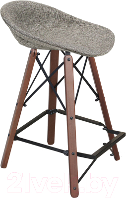 Стул барный Sheffilton SHT-ST19-SF1/S80-1 (коричневый сахар/темный орех) - фото