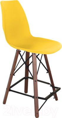 Стул барный Sheffilton SHT-ST29/S80-1 (желтый/темный орех/черный) - фото