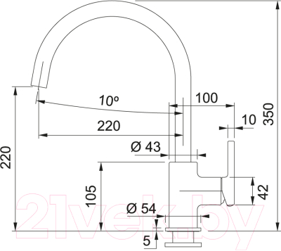 Смеситель Franke Lina Xl 115.0626.024