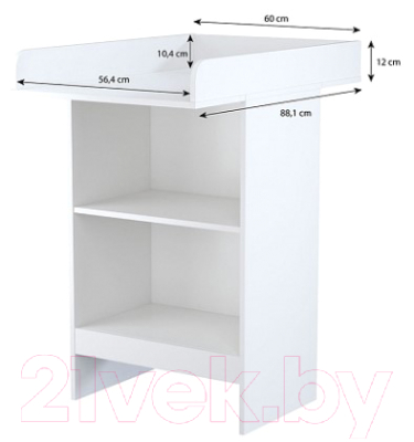 Столик пеленальный Polini Kids Simple 1260 / 0002321.9