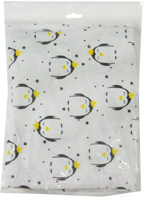 Простыня для малышей Amarobaby Пингвины / AMARO-5102-Pi