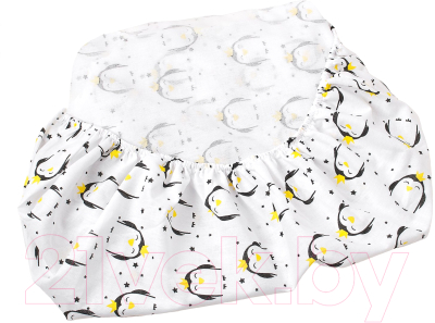 Простыня для малышей Amarobaby Пингвины / AMARO-5102-Pi