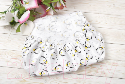 Простыня для малышей Amarobaby Пингвины / AMARO-5102-Pi