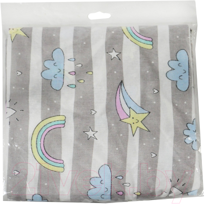 Простыня для малышей Amarobaby Радуга / AMARO-5102-R