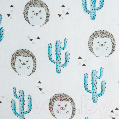 Простыня для малышей Amarobaby Ежики / AMARO-5102-Ez