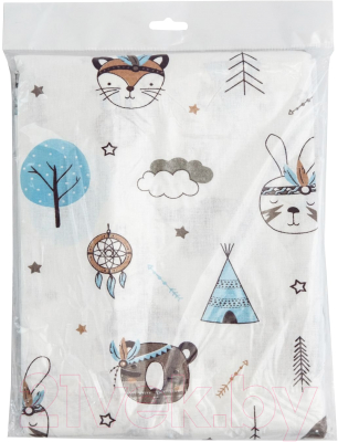 Простыня для малышей Amarobaby Индейцы / AMARO-5102-In