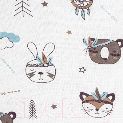 Простыня для малышей Amarobaby Индейцы / AMARO-5102-In