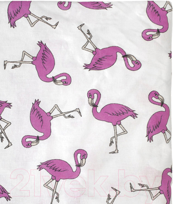 Простыня для малышей Amarobaby Фламинго / AMARO-5102-F
