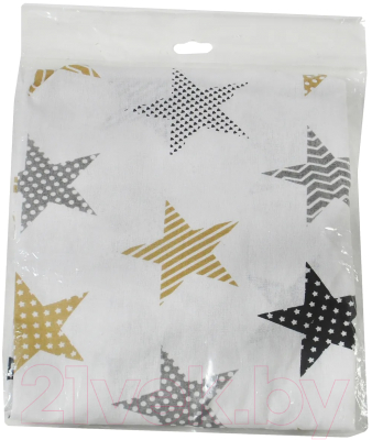 Простыня для малышей Amarobaby Звезды / AMARO-5101-ZP