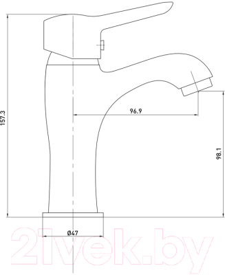 Смеситель Gross Aqua Alfa 6215313C