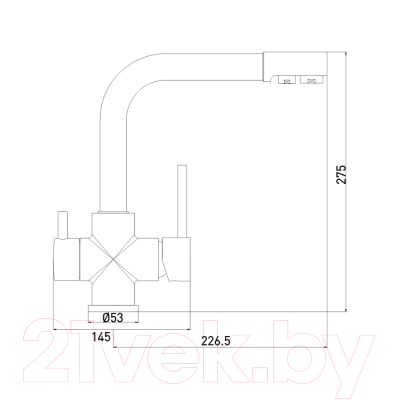Смеситель Gross Aqua Ecolife 3120609MW