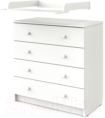 Комод пеленальный Атон Odin (белый)