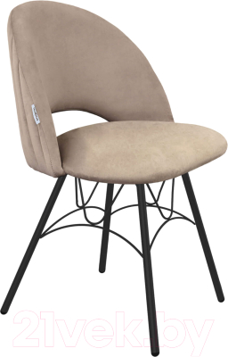 Стул Sheffilton SHT-ST34-1/S100 (латте/черный муар) - фото