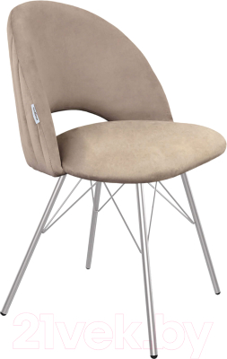 Стул Sheffilton SHT-ST34-1/S37 (латте/хром лак) - фото