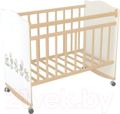 Детская кроватка INDIGO My Dream Зайки - фото