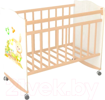 Детская кроватка INDIGO My Dream Игрушки - фото