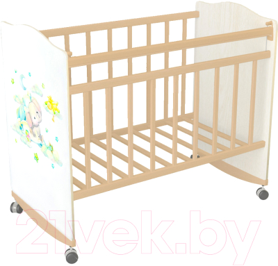 Детская кроватка INDIGO My Dream Облака - фото