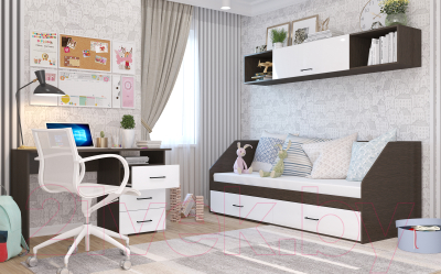 Шкаф навесной Горизонт Мебель Ненси 2032