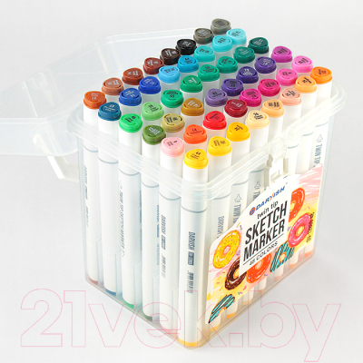 Набор маркеров Darvish Двусторонние / DV-12869-48