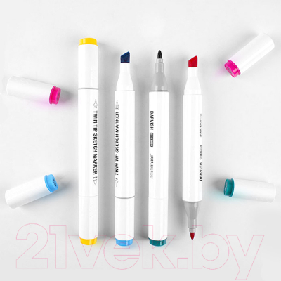 Набор маркеров Darvish Двусторонние / DV-12869-48