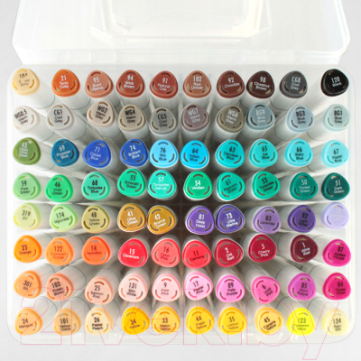 Набор маркеров Darvish Двусторонние / DV-12869-80