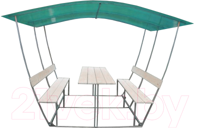 Беседка ВЕЛЕС Тюльпан 2м с покрытием - фото