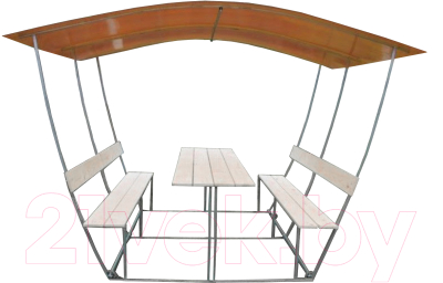 Беседка ВЕЛЕС Тюльпан 2м с покрытием - фото