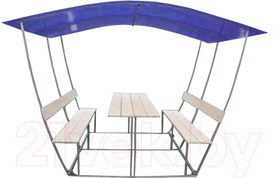 Беседка ВЕЛЕС Тюльпан 2м с покрытием - фото