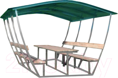 Беседка ВЕЛЕС Тюльпан 3м с покрытием - фото