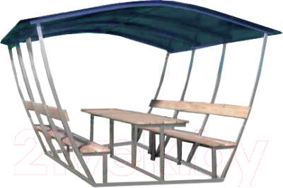 Беседка ВЕЛЕС Тюльпан 3м с покрытием - фото