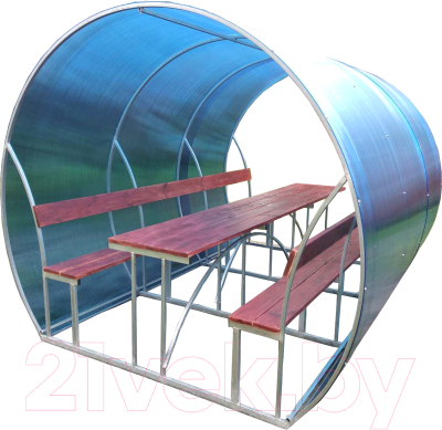 Беседка ВЕЛЕС Пион 3м с покрытием - фото