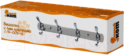 Вешалка для ванной Рыжий кот SSA-002-4 / 310791