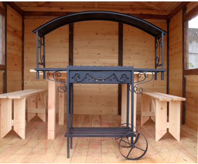 Мангал КомфортПром Асгард с крышей / 10013108