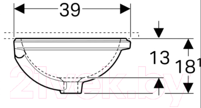 Умывальник Geberit VariForm 500.748.01.9