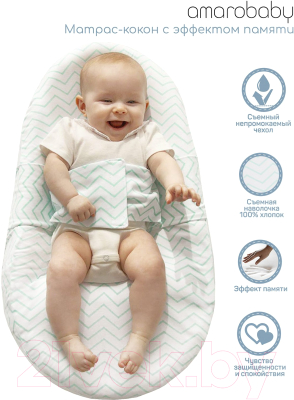 Матрас-кокон Amarobaby Premium Form / AMARO-53PF-0