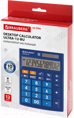 Калькулятор Brauberg ULTRA-12-BU / 250492