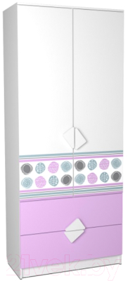 Шкаф Премиум Рокси с ящиками - фото