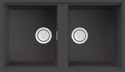 Мойка кухонная Elleci Best 450 Undermount Antracite G59 / LGB45059BSO - фото