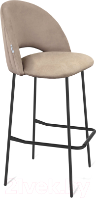Стул барный Sheffilton SHT-ST34-1/S29 (латте/черный муар) - фото